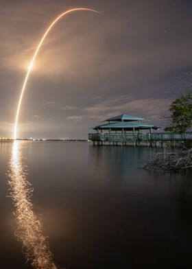 SpaceX rocket launching