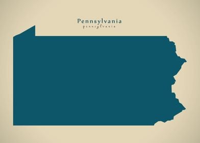 Pennsylvania state map