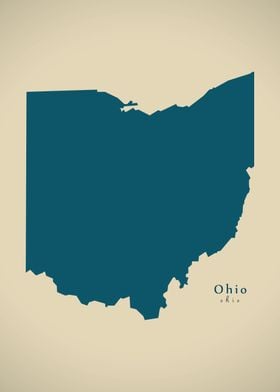 Ohio federal state map