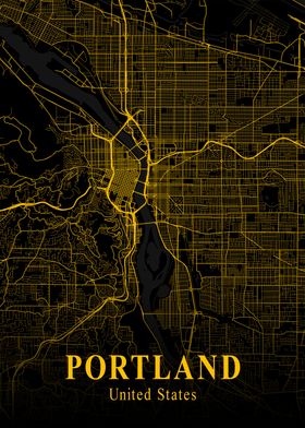 PORTLAND GOLD CITY MAP