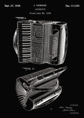 Accordion patent 1935