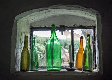 Lighted bottles  
