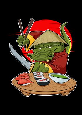 Samurai Sushi Crocodile