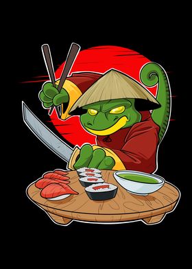 Samurai Sushi Chameleon