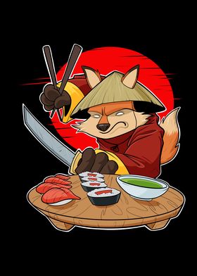 Samurai Sushi Fox Japan