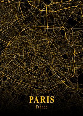 PARIS GOLD CITY MAP