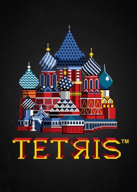 Tetris™ VintageCathedral' Poster by Tetris™ | Displate