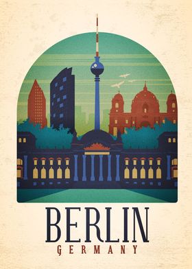 Berlin Germany Skyline