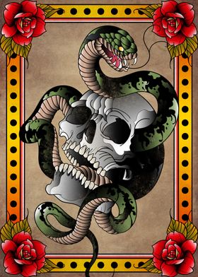 snake skull traditional ff