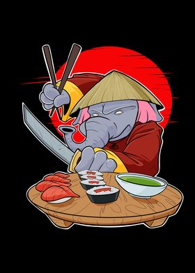 Samurai Sushi Elephant