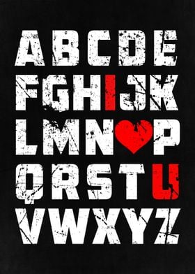 Valentines Day Alphabet