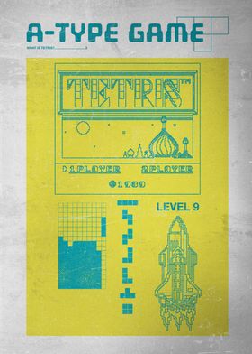 Tetris™A-TypeGame 1PL' Poster by Tetris™ | Displate