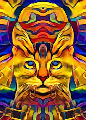 Space Cat Surreal