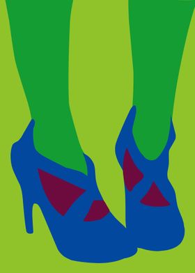 beauty shoes popart