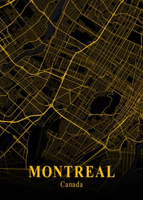 MONTREAL GOLD CITY MAP