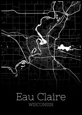 Eau Claire Wisconsin map