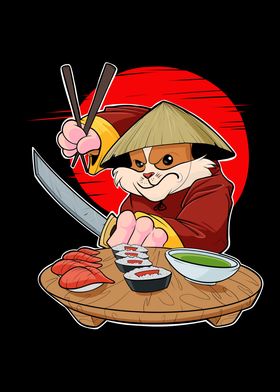 Samurai Sushi Guinea Pig