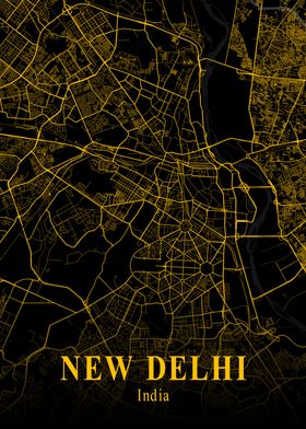 NEW DELHI GOLD CITY MAP