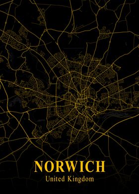 NORWICH GOLD CITY MAP