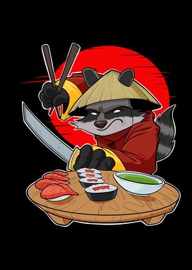 Samurai Sushi Raccoon Maki