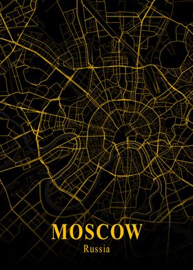 MOSCOW GOLD CITY MAP