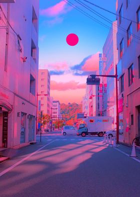 Sunset in Matsuyama