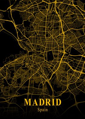 MADRID GOLD CITY MAP