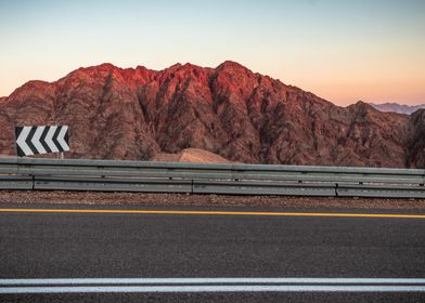 Red desert mountains Eilat