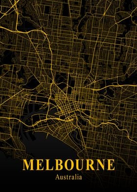 MELBOURNE GOLD CITY MAP