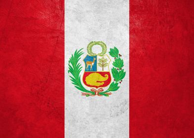 Flag of Peru on Wall