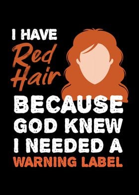 Redhead Warning Label Mc1r