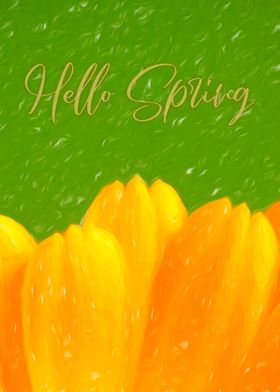 Hello Spring yellow petals