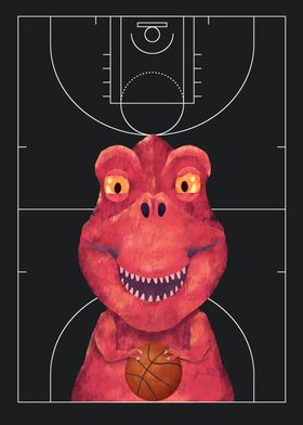 Trex Basketball Player