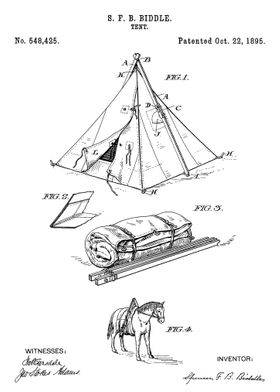 Tent patent 1895