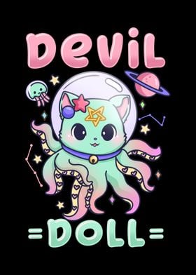 Devil Doll Goth Cat