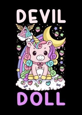 Devil Doll Goth Unicorn