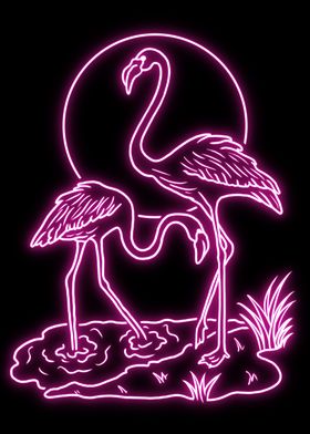 Flamingo neon
