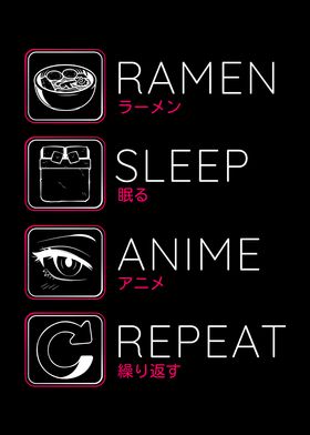 Ramen Sleep Anime Repeat