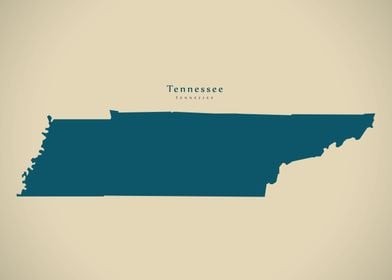 Tennessee state map