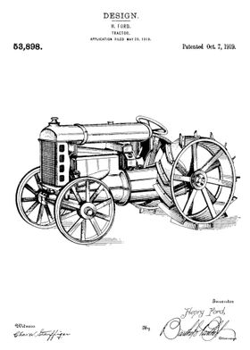 Tractor patent Ford 