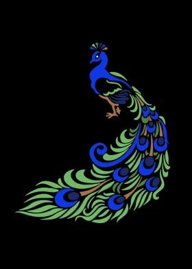 peacock minimalist