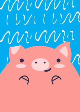 Cute Animal Kids Pig