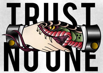 trust no one tattoo