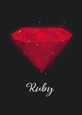 Crystal Gemstone Ruby
