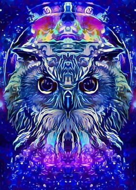 Owl Space Art