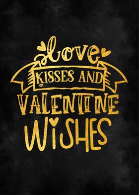 Love kisses and valentine 