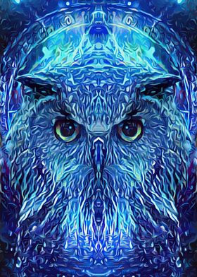 Owl Mysterious Space