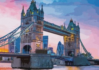 London Tower Bridge sunset