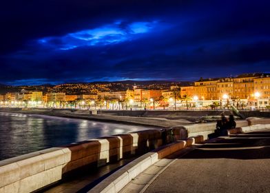 City of Nice at Night