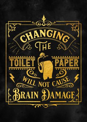 Changing the toilet paper 